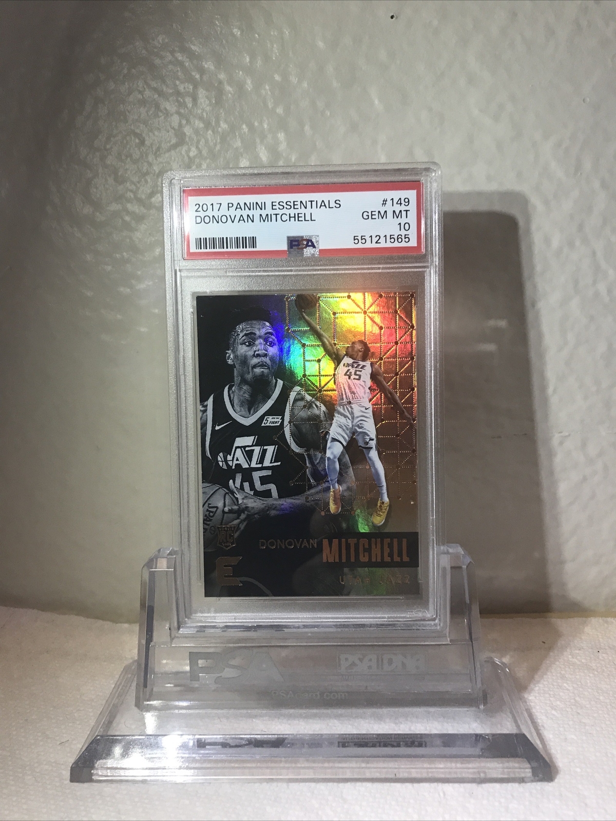 DONOVAN MITCHELL ROOKIE CARD 2017 PANINI PSA 10 GEM MINT! 1-BGS 9.5. GM MT LOT 5