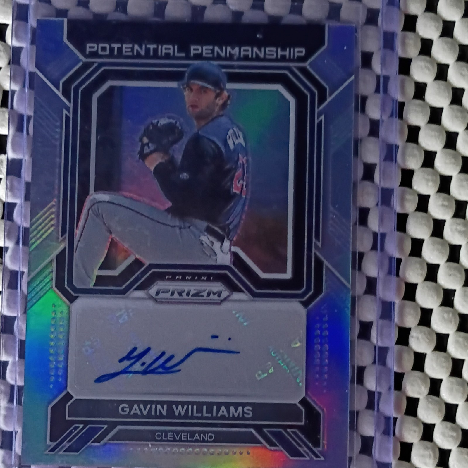 Panini Prizm 2023 Potential Penmanship Gavin Williams Auto #PP-GW Guardians