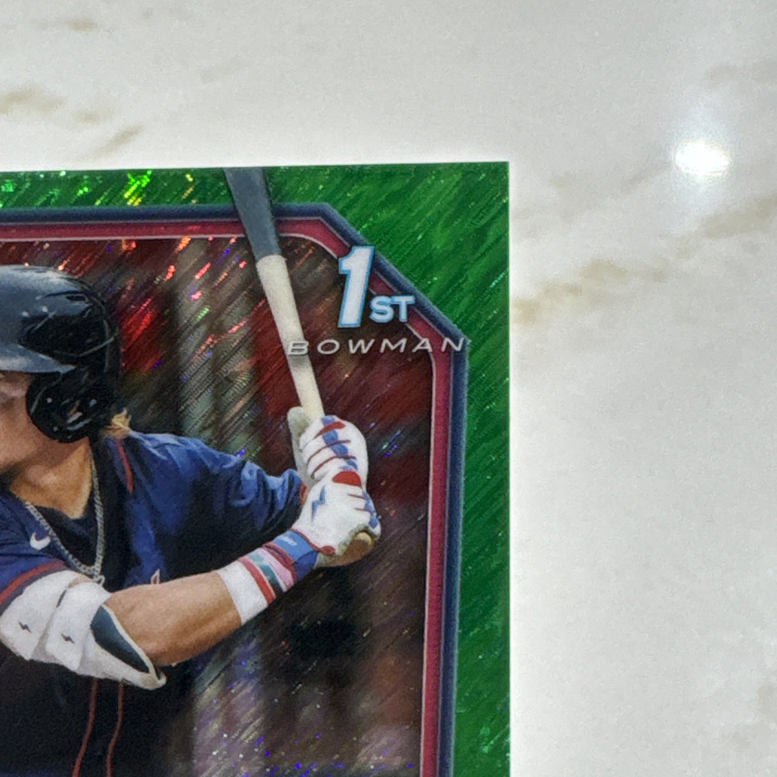 2026 Bowman Chrome Green Shimmer Autograph Eric Hartman 71/99 Braves