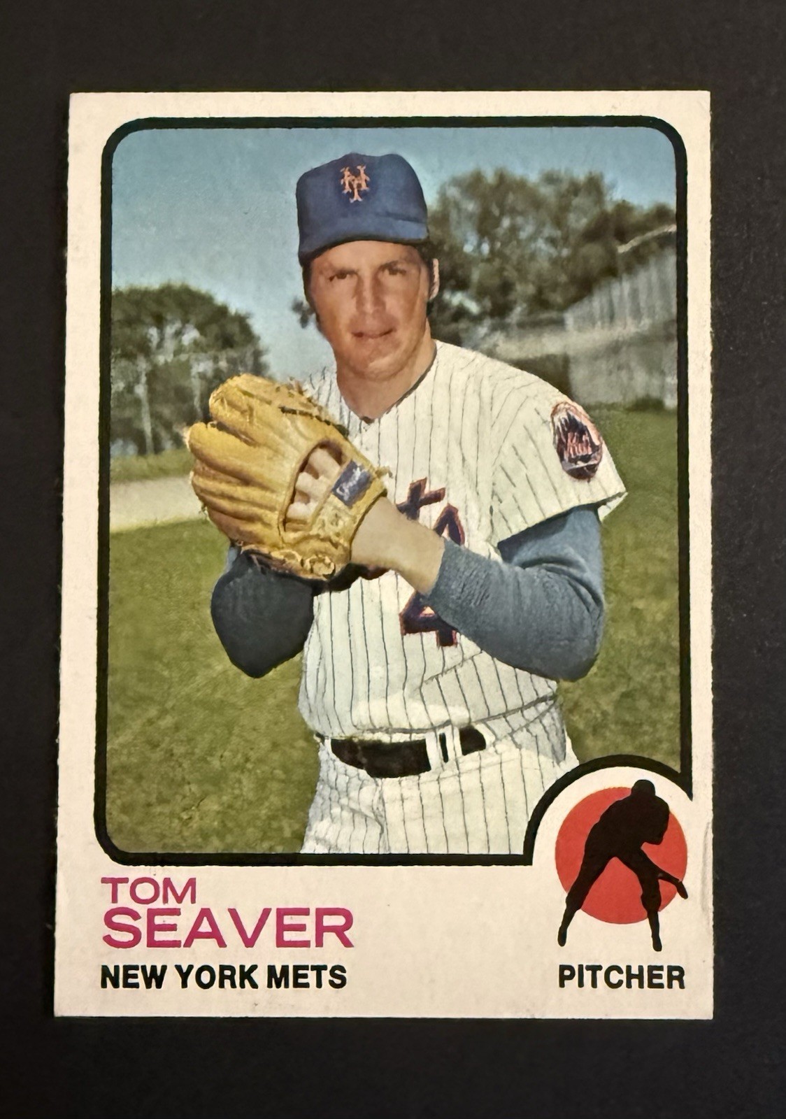 Tom Seaver 1973 Topps HOF Baseball Card #350 Ny Mets