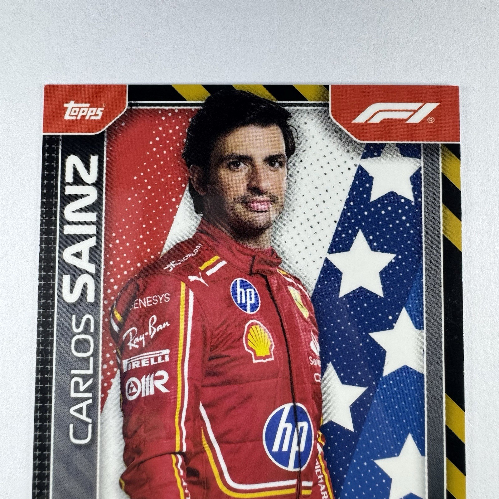 2024 Topps F1 United States GP Carlos Sainz /50 Scuderia Ferrari Exclusive AUT-7