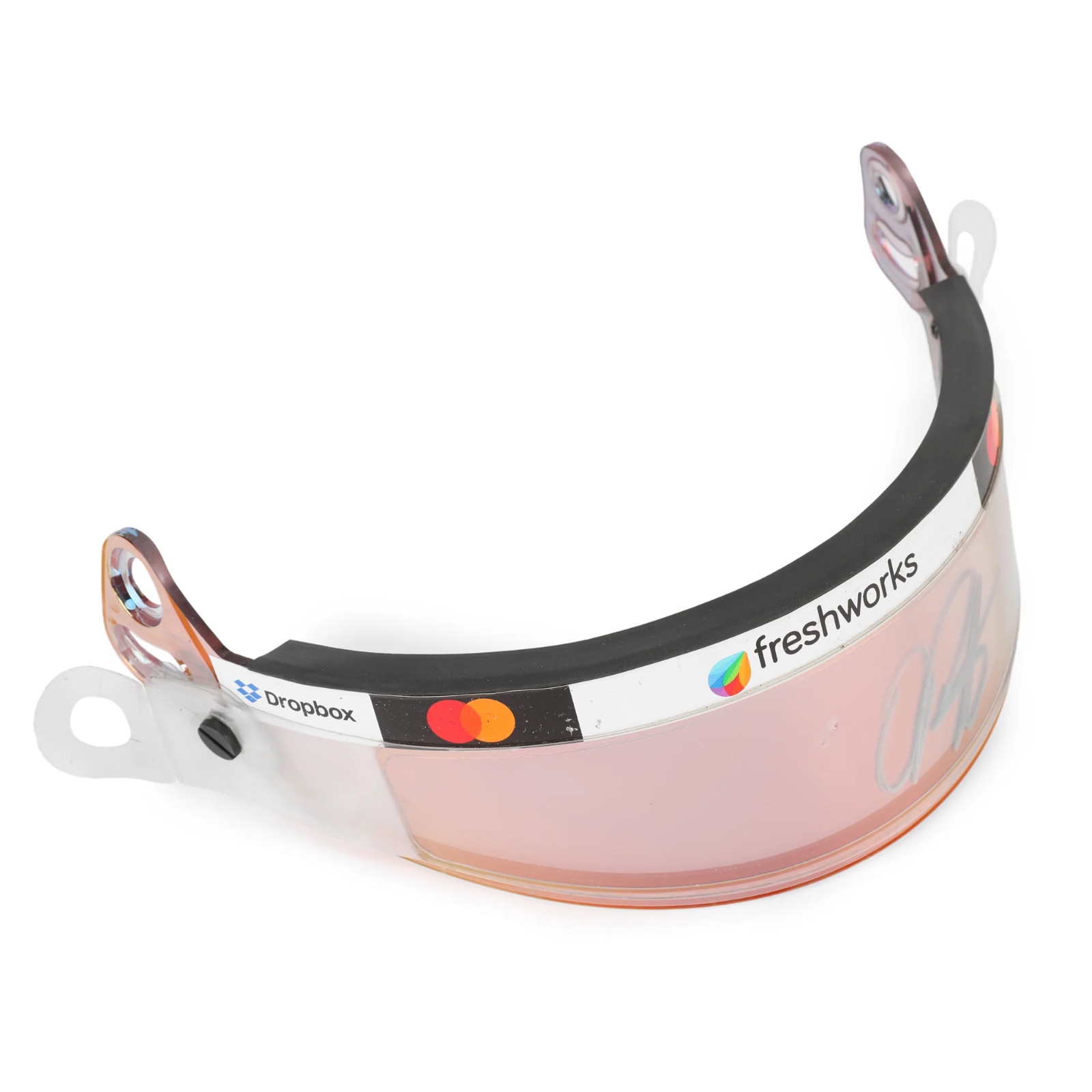 Oscar Piastri 2025 McLaren F1 Team Signed Used Visor – P2 Spa Sprint Race
