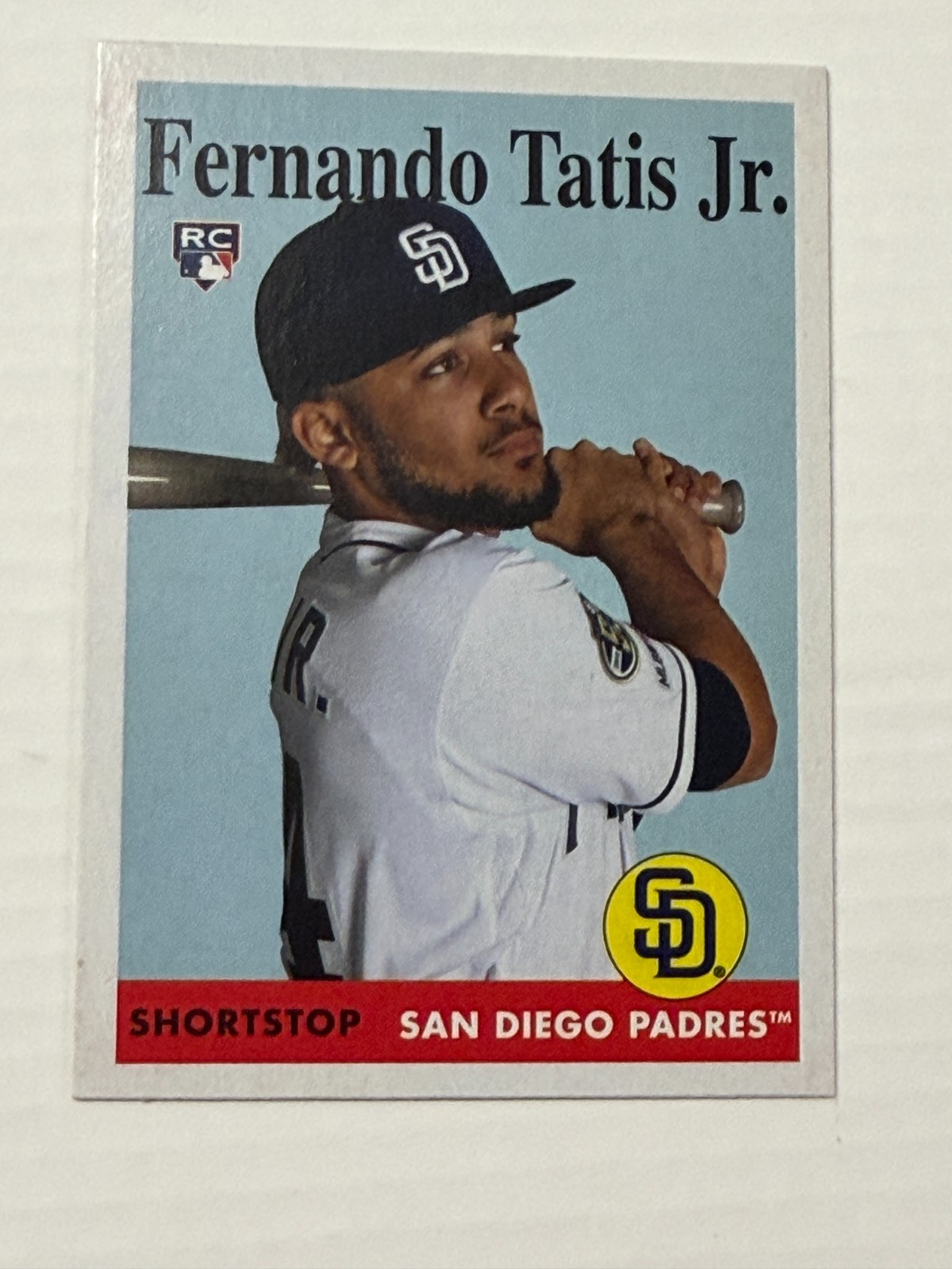 Fernando Tatis Jr Topps 2019 Archives Rookie 1958 Design Card #75 Padres