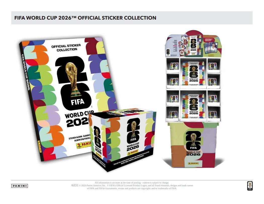 2026 Panini FIFA World Cup Soccer Sticker Hard Cover Album