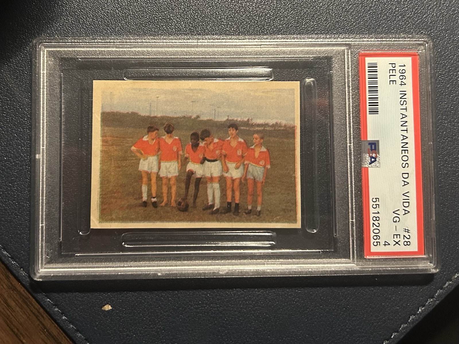 PELE Childhood VERY RARE PSA sticker Card – Gorgeous !