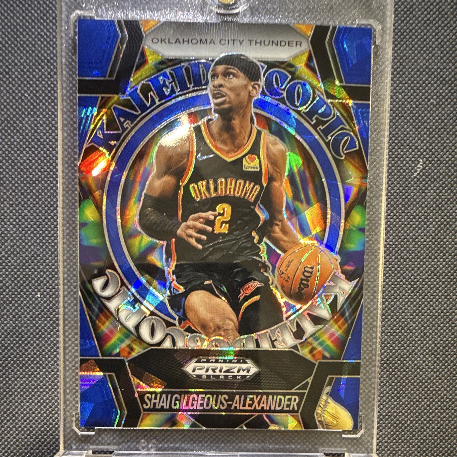 Panini 2024-25 Prizm Black Kaleidoscopic Shai Gilgeous-Alexander #5 OKC 019/125