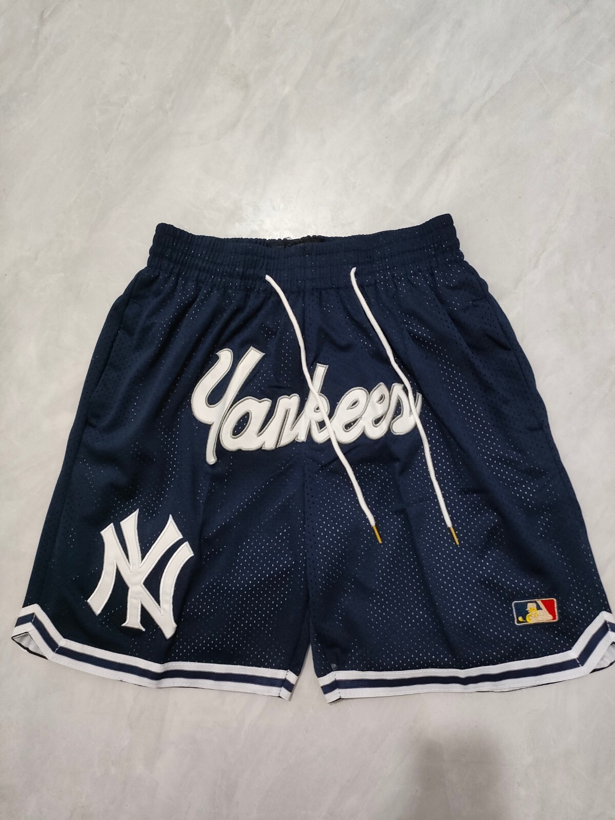 Hot New York Yankees Major League Baseball Men Deep Blue Shorts Size:S-3XL