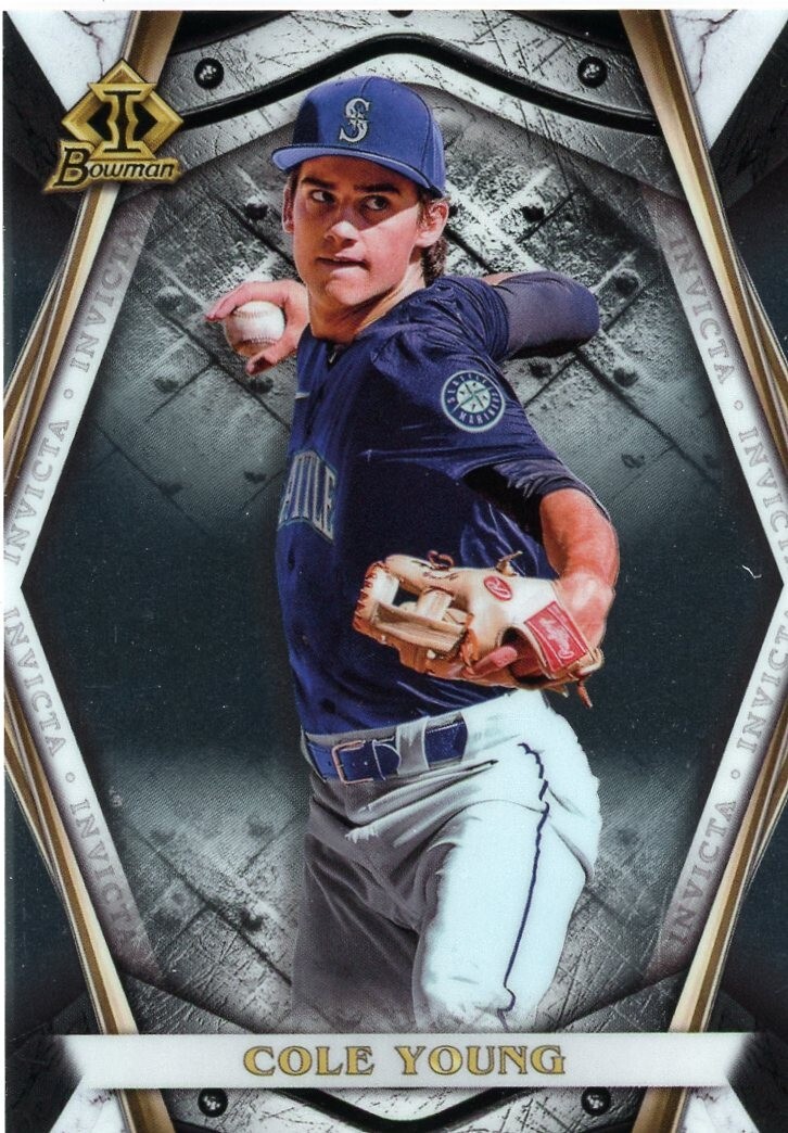 2022 Bowman Draft – Bowman Invicta #BI-14 Cole Young (RC) – Mariners – QTY