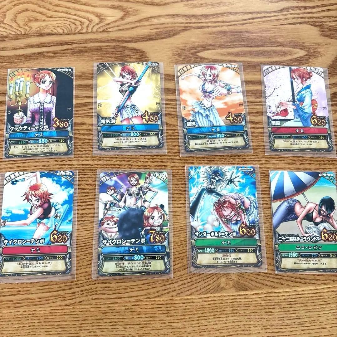 One Piece Berry Match Nami Nico Robin Card Set 8pcs Rare Used