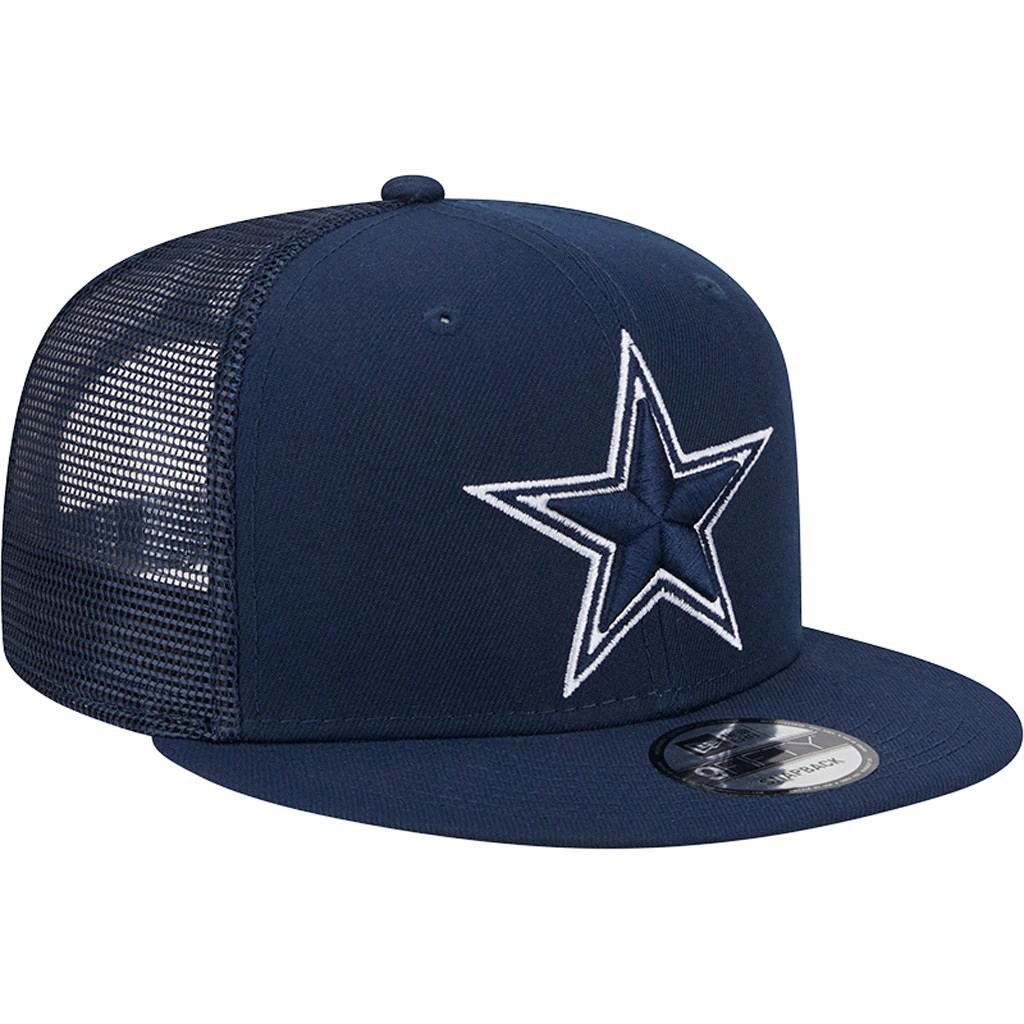Dallas Cowboys New Era Classic Trucker 950 9FIFTY Adult Snapback Hat Navy Blue