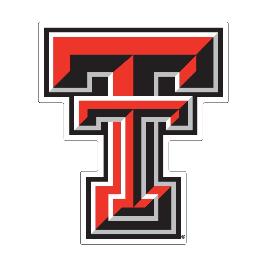 TEXAS TECH Red Raiders Large Logo Decal
