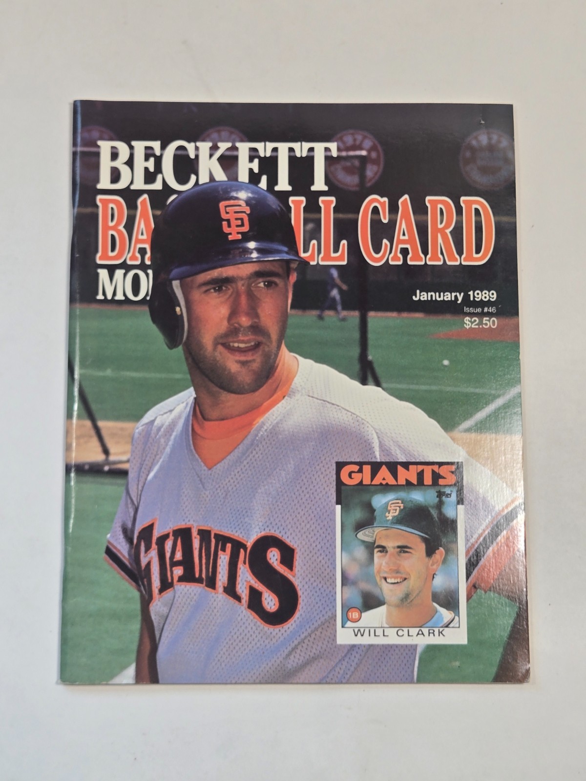 Beckett Baseball Card Monthly Magazine January 1989 Will Clark Cover Issue 46