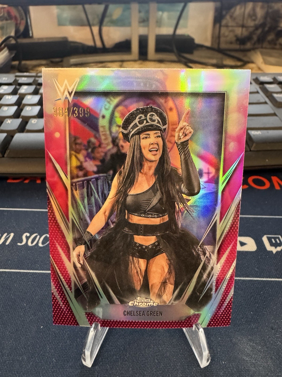 2026 Topps Chrome WWE Chelsea Green Magenta Refractor/399