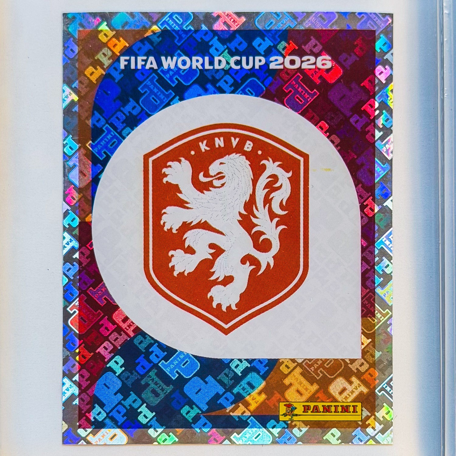 2026 Panini FIFA World Cup Netherlands Emblem Holo Foil Sticker NED 1 NM Holland