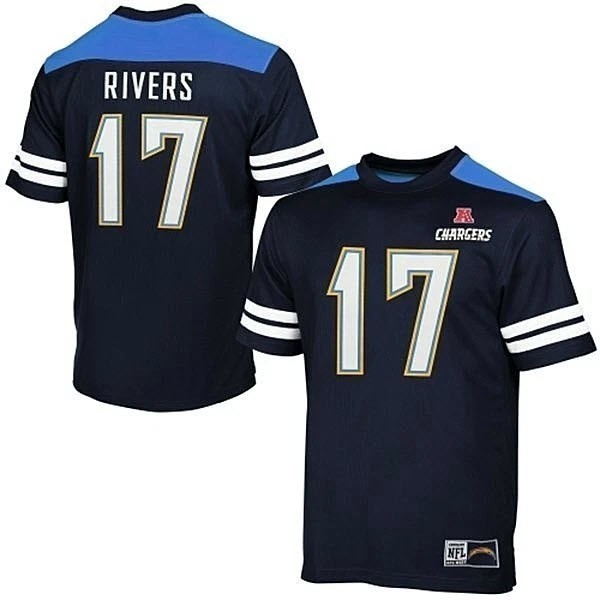 San Diego Chargers Philip Rivers NFL Hashmark Jersey Mens (BIG & TALL SIZES)
