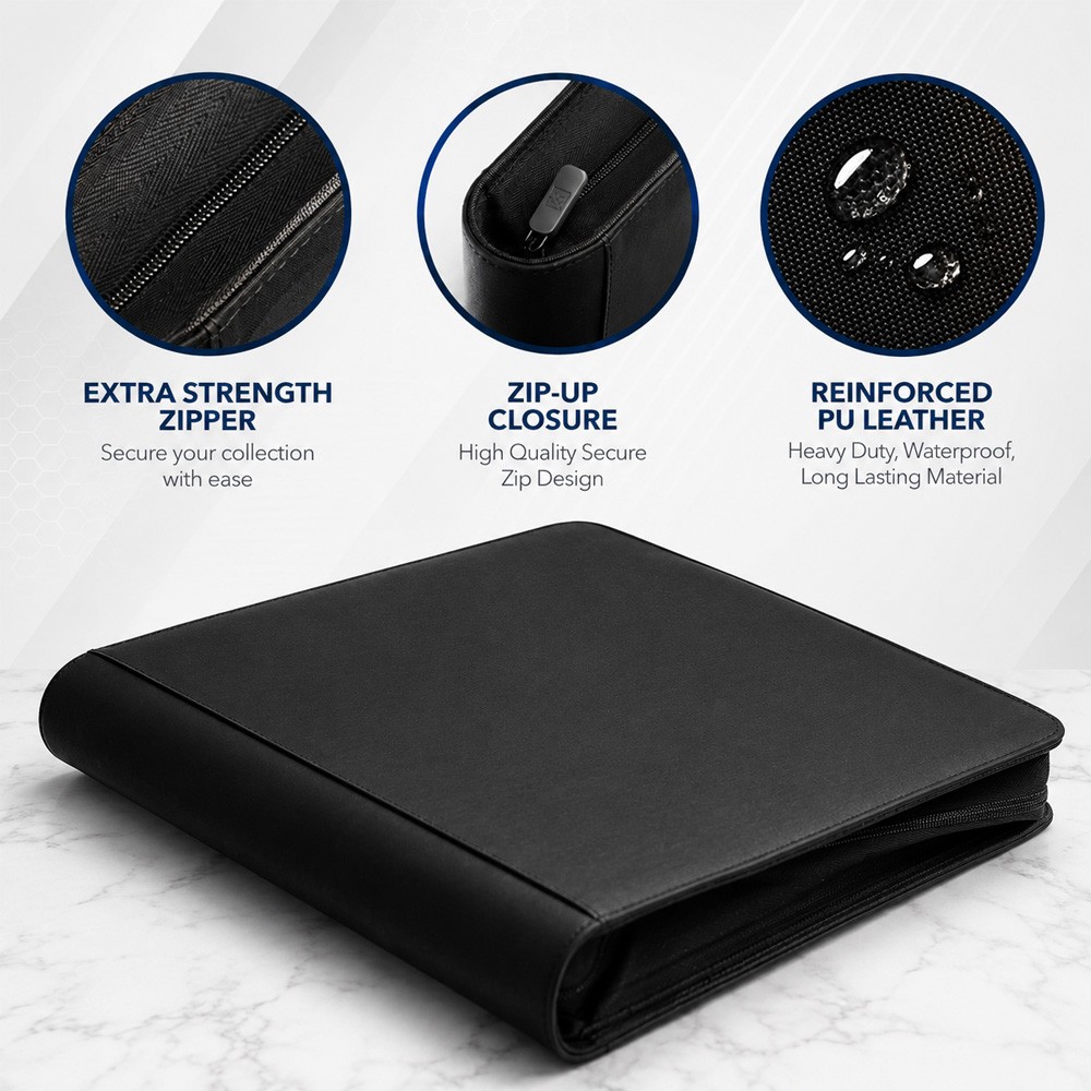 Graded Card Binder – Holds 60 Graded Slabs, Suitable for PSA Slabs | 6 Pockets