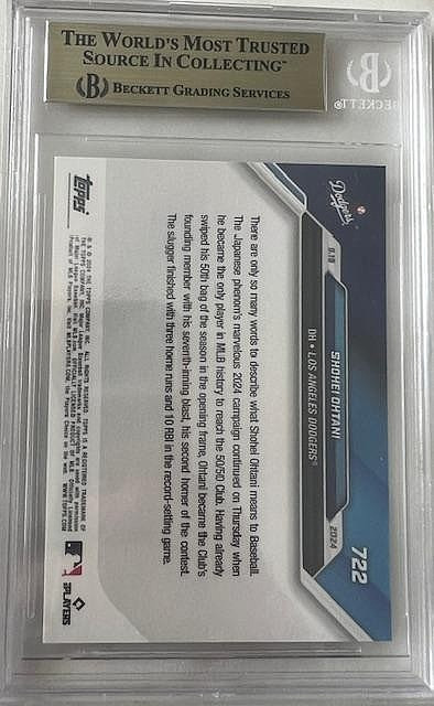 2024 Topps Now – Shohei Ohtani #722 /653737 – BGS 10