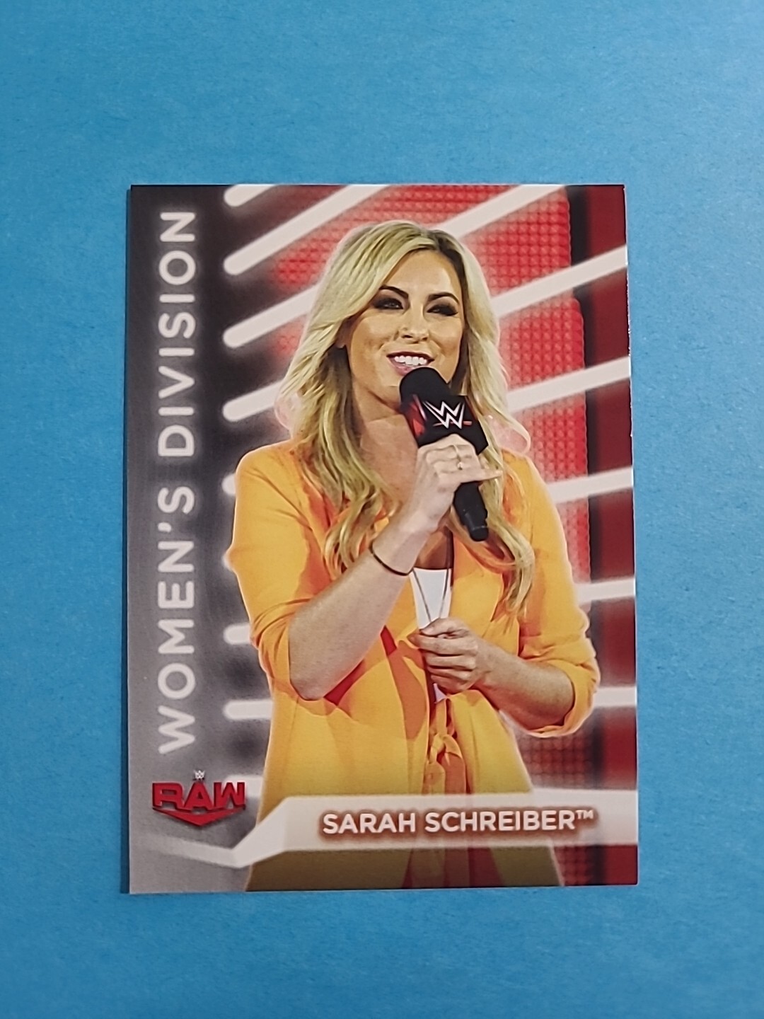 SARAH SCHREIBER 2021 TOPPS WWE WOMEN’S DIVISION WRESTLING CARD # R-14 H8428