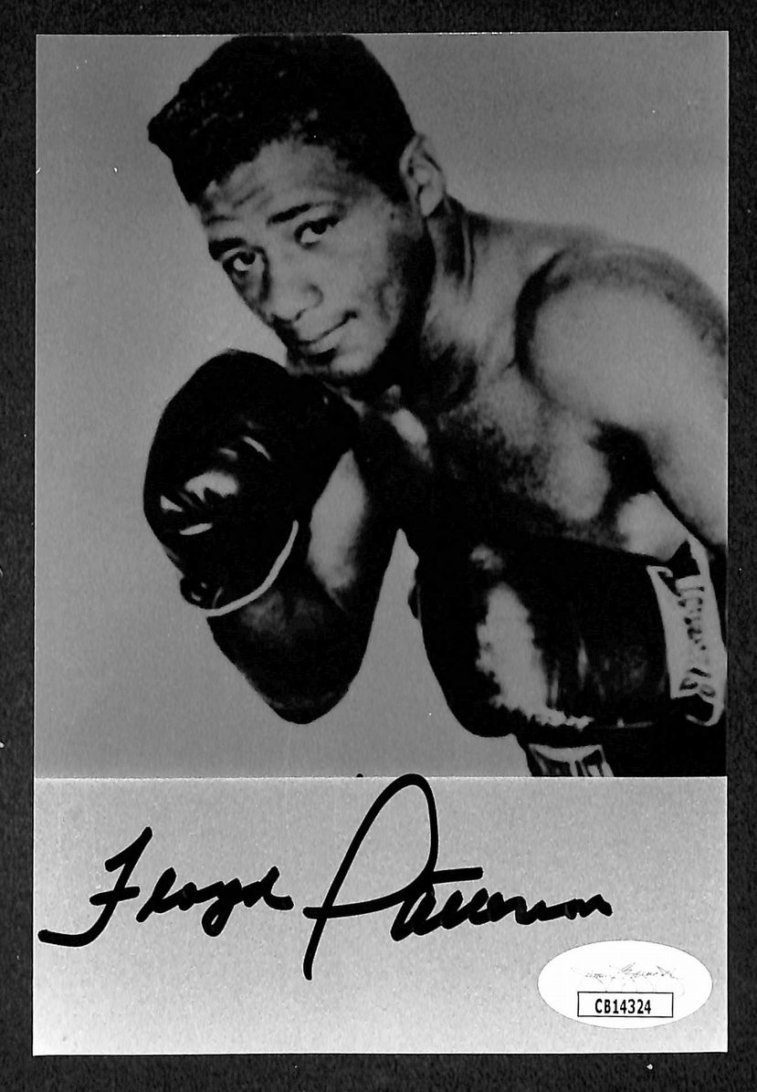 Floyd Patterson Signed/Autographed B&W Photo Boxing JSA 210516