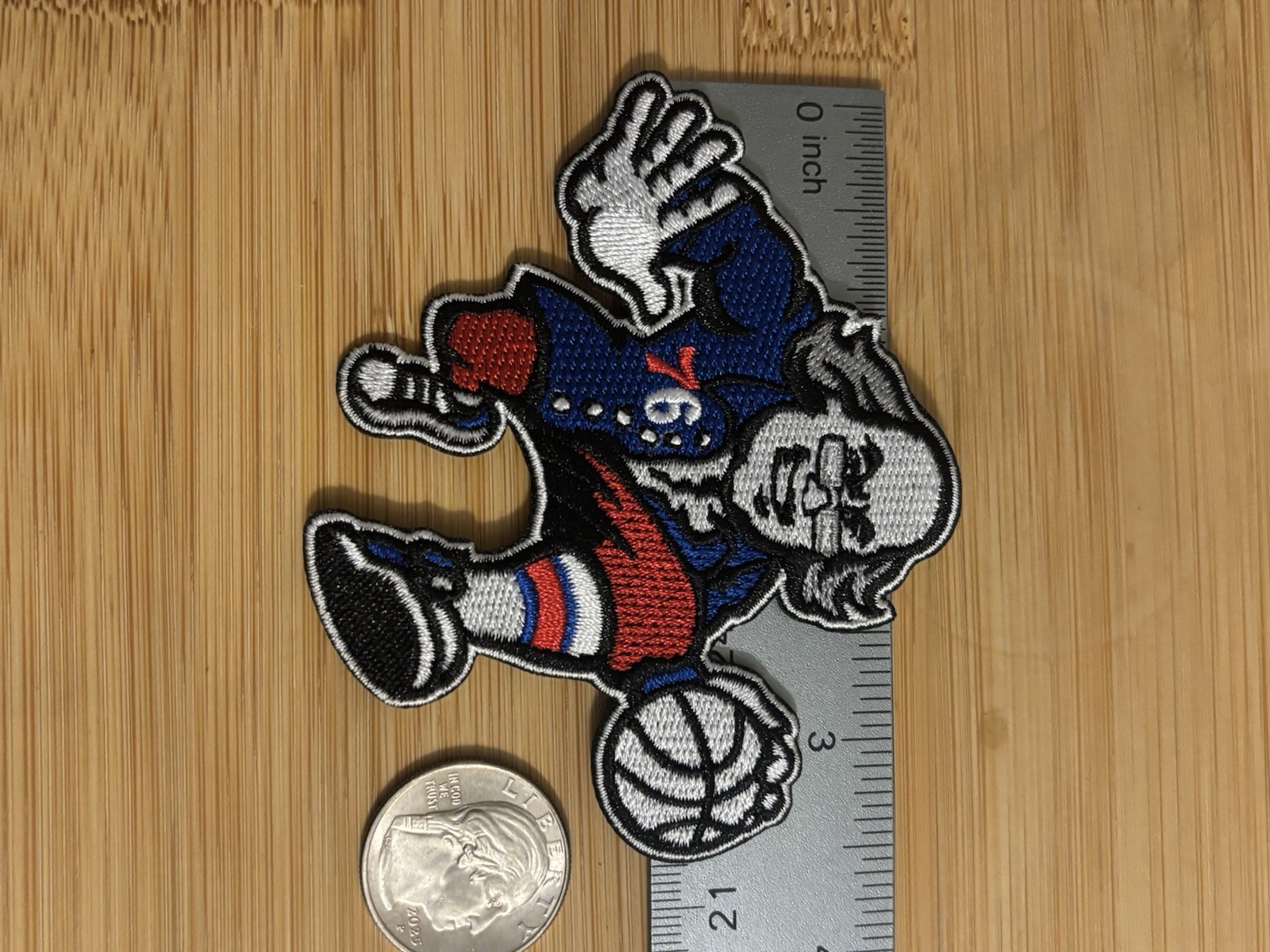 New Philadelphia 76ers Red White & Blue Franklin 3″ Iron on Patch Free Shipping