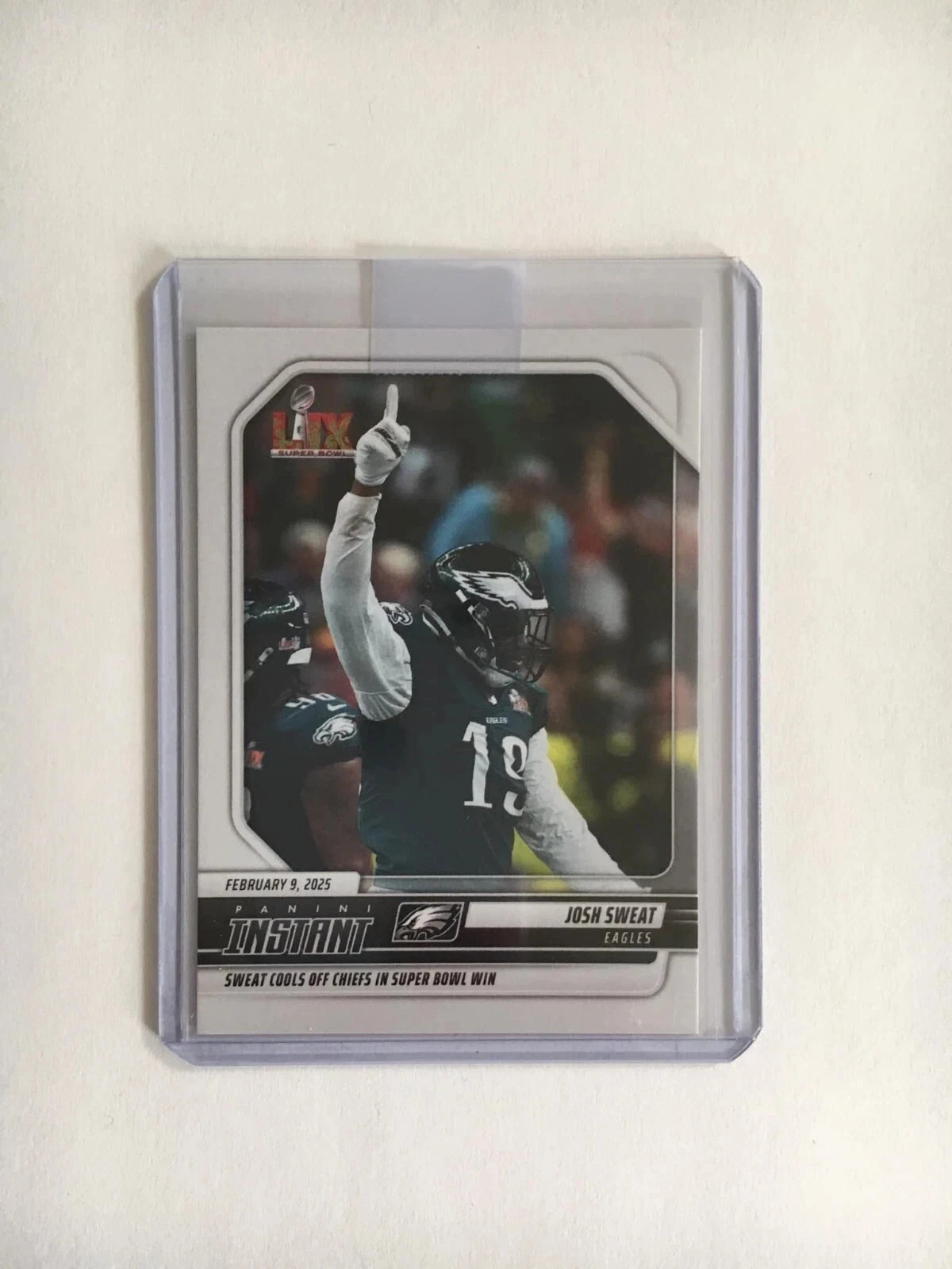 2024 PANINI NFL INSTANT #291 JOSH SWEAT COOLS OFF CHIEFS IN SUPER BOWL WIN