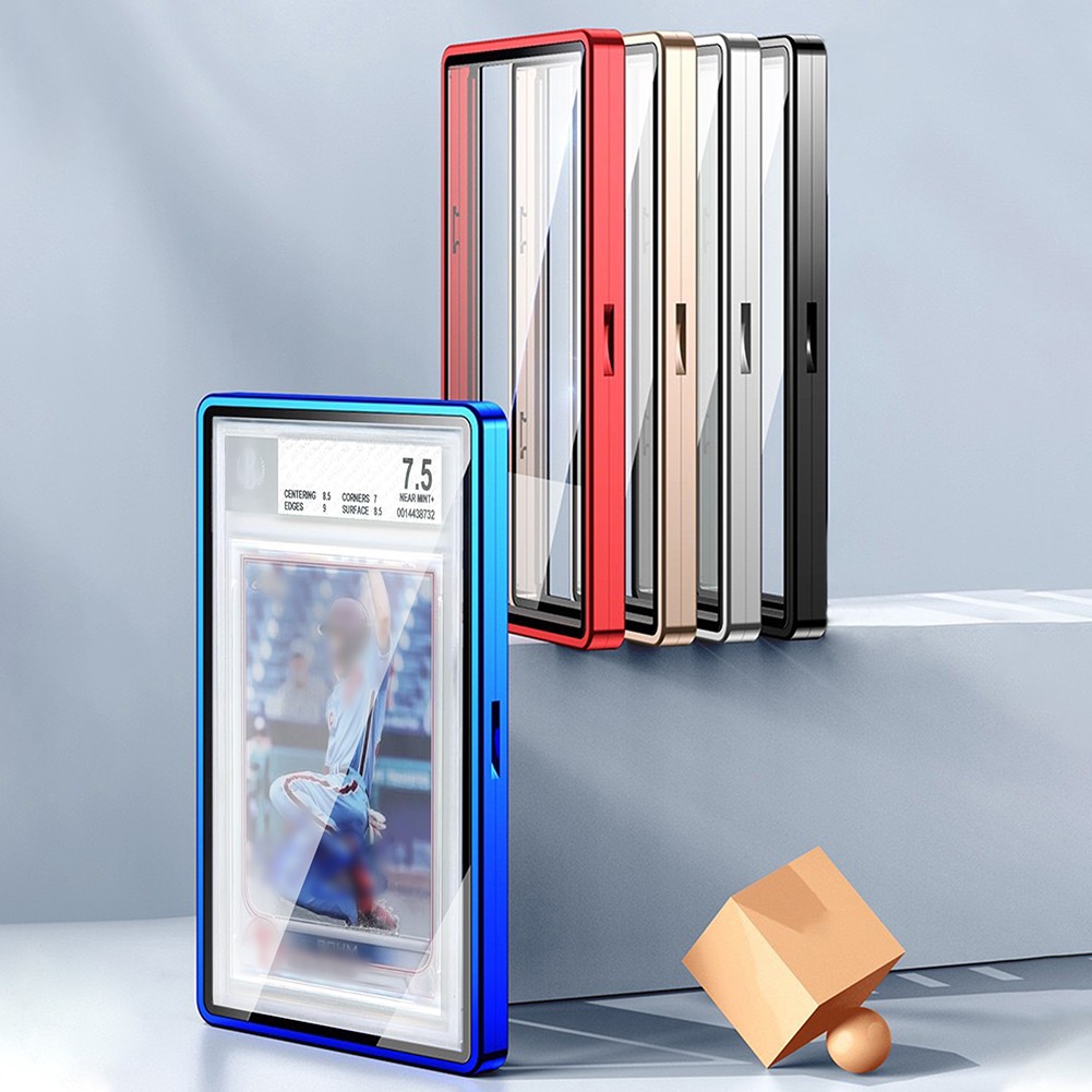 1-10PCS Magnetic Slab Case Protector For BGS Graded Cards Stackable Metal Bumper