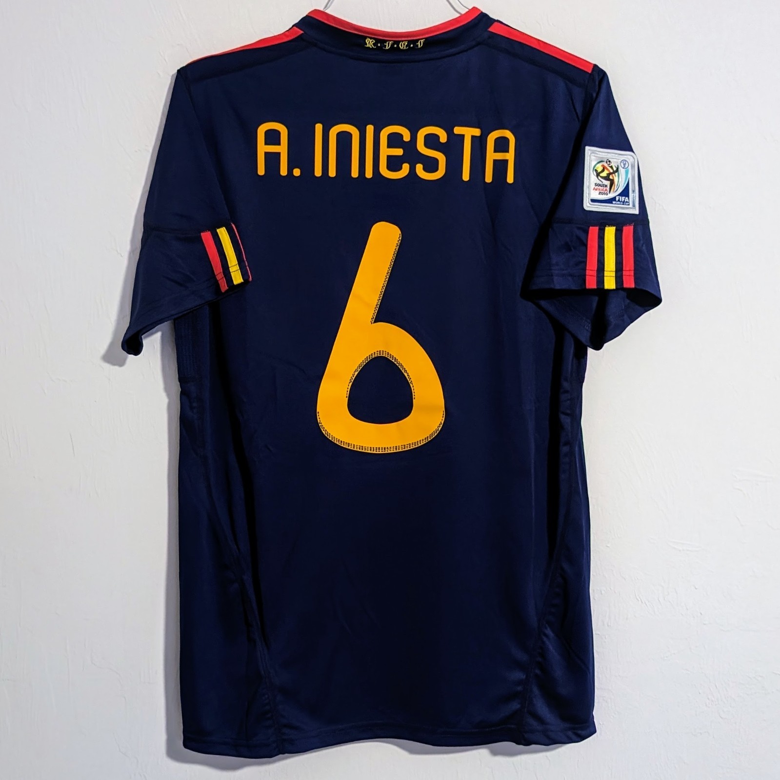 Spain Iniesta 2010 World Cup Final Retro Jersey Men’s L