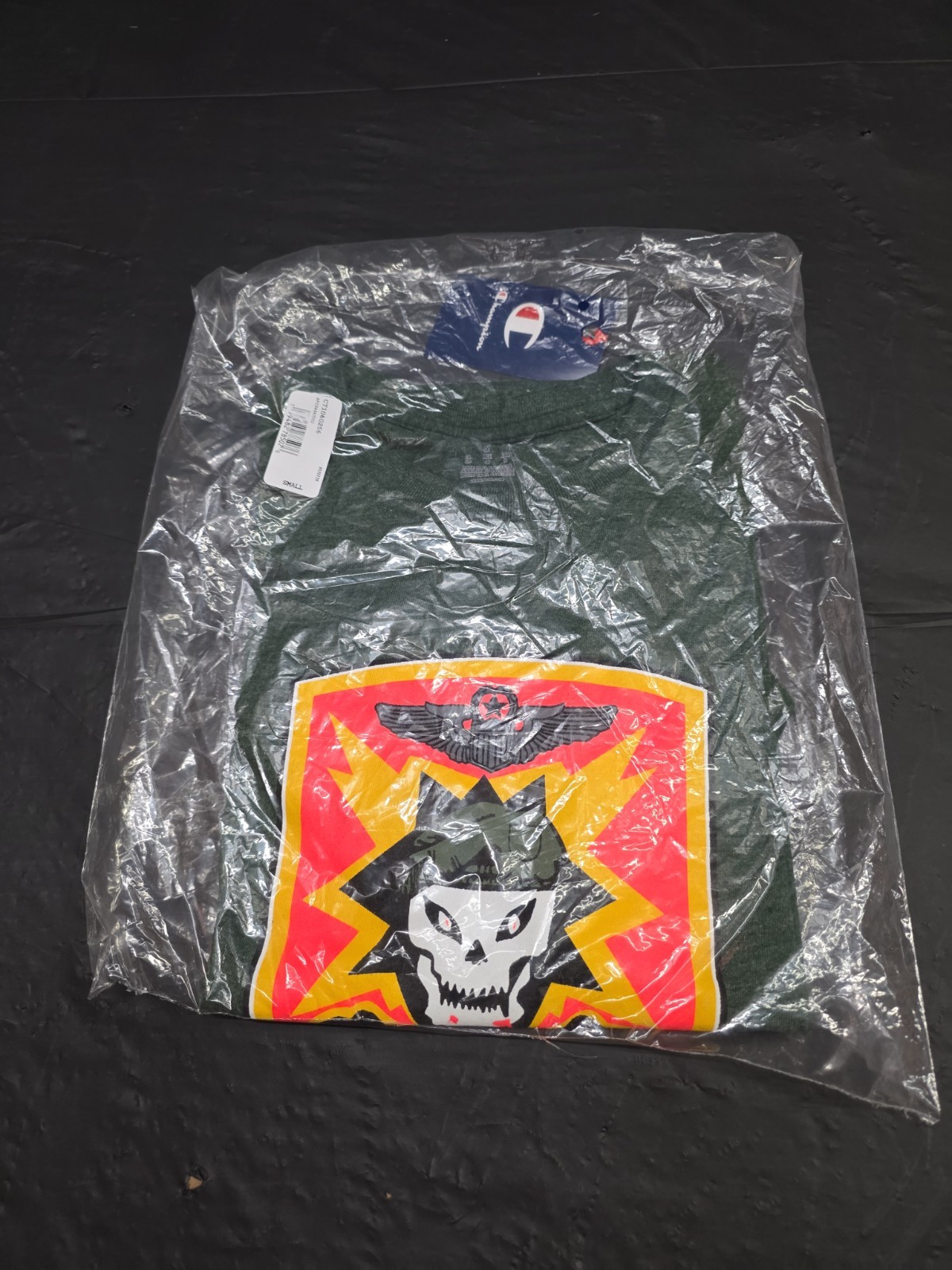 Champion PLL Premier Lacrosse League Green Beret Foundation Logo T-shirt New S