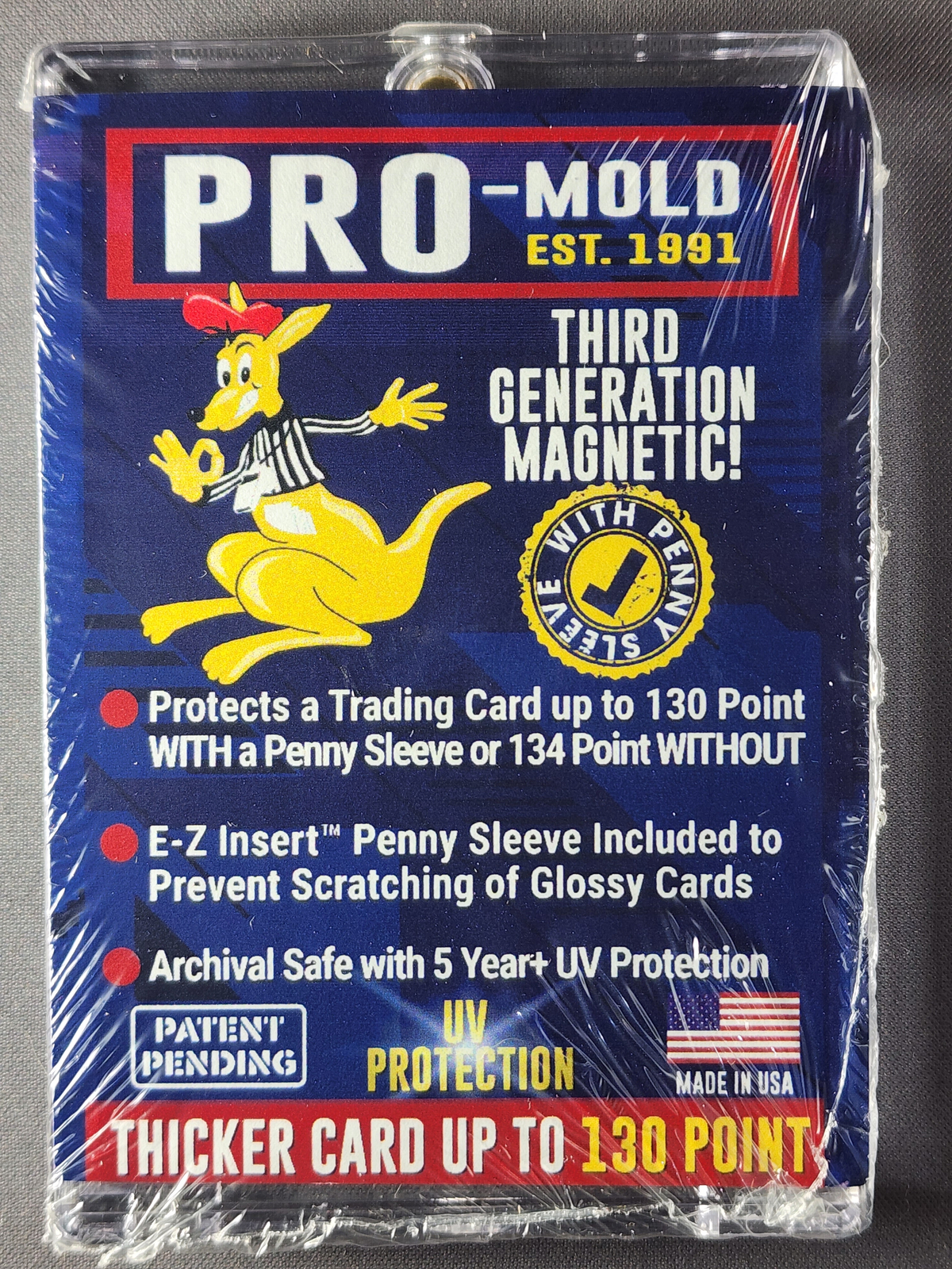 1x Pro Mold MH130SAB 3rd Gen w/ Sleeve 130pt Magnetic Card Holder One Touch