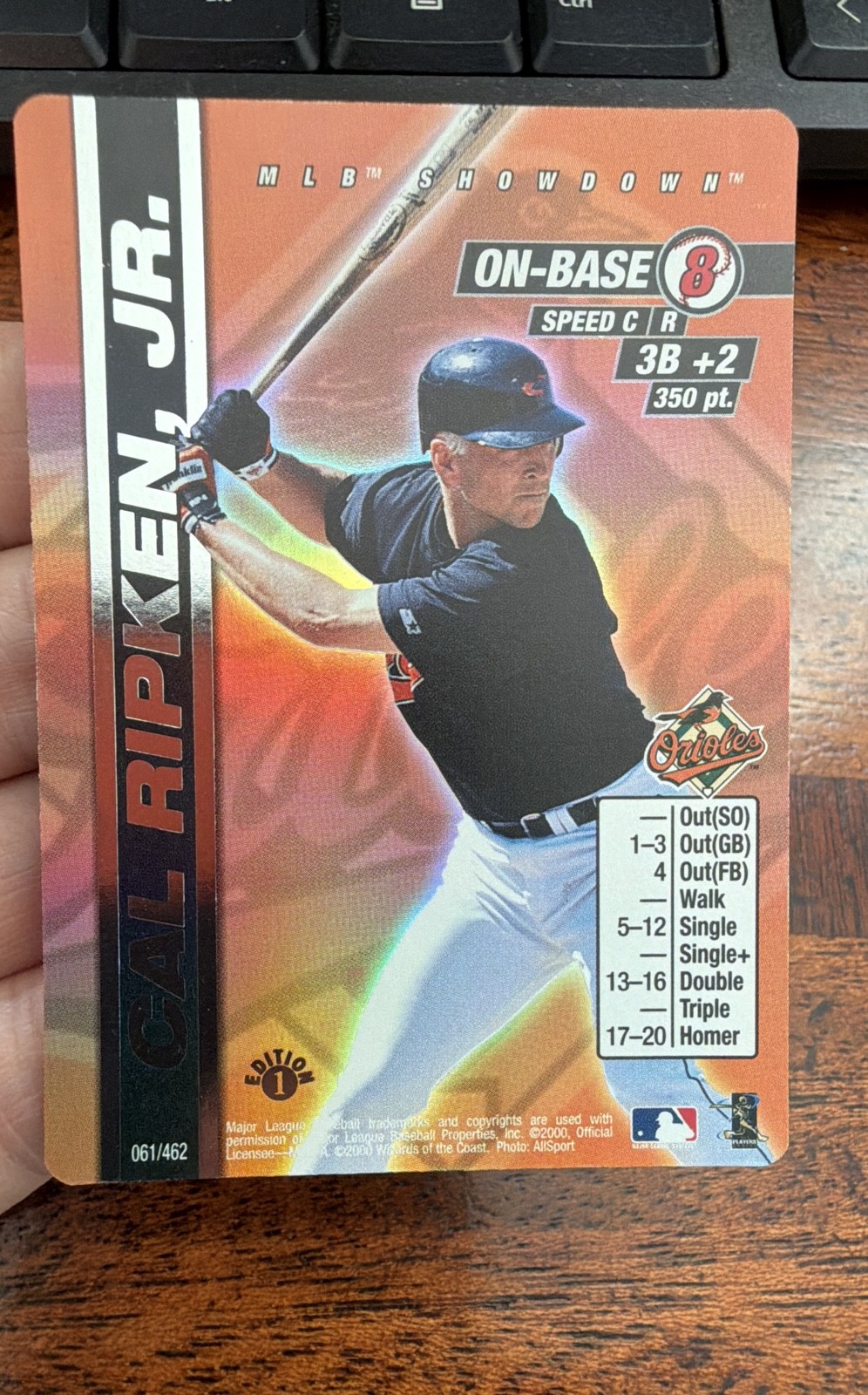 2000 MLB Showdown – Foil Cal Ripken #061 1st Edition