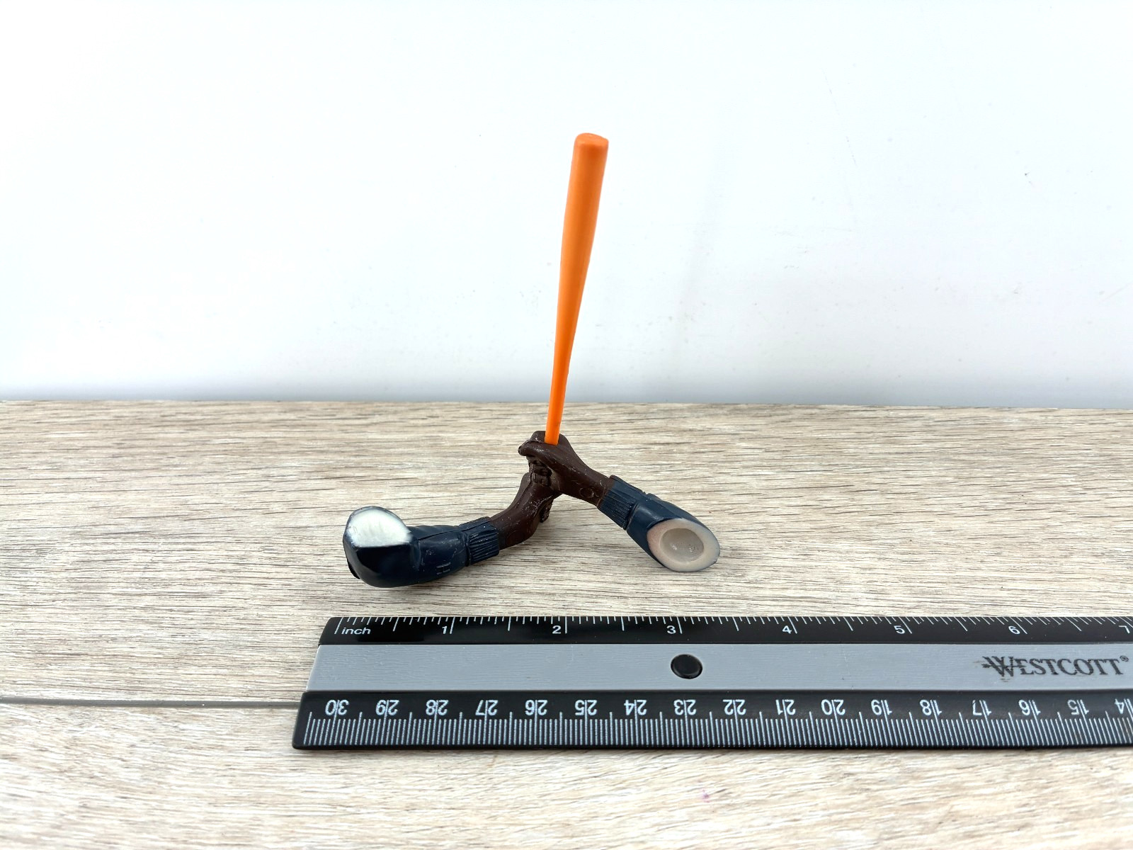 1 Vintage Hartland Statue Baseball Figure Replacement Batter Arms 3.5in Bat Blue