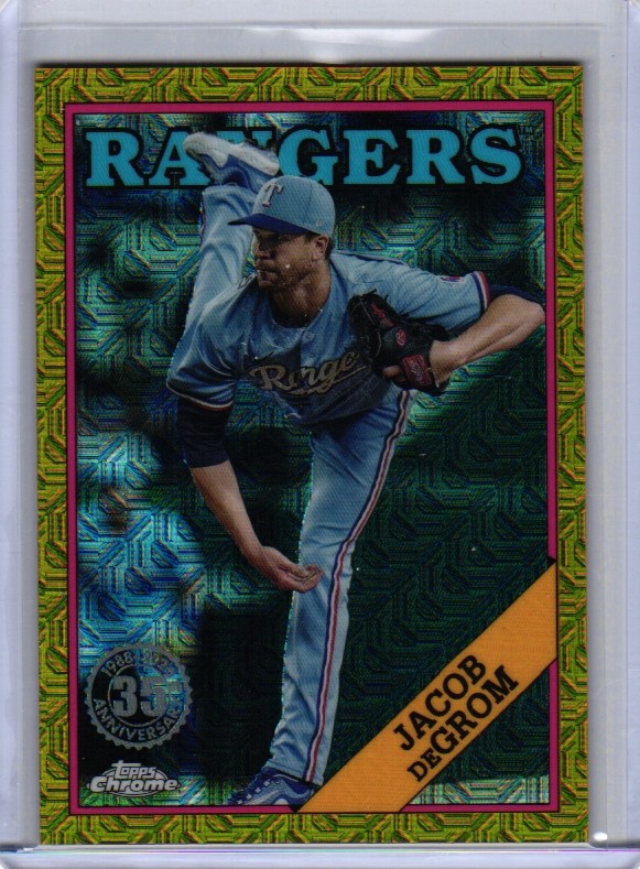 2023 Topps Update #T88CU-29 Jacob deGrom 35th Anniversary Chrome Gold /50