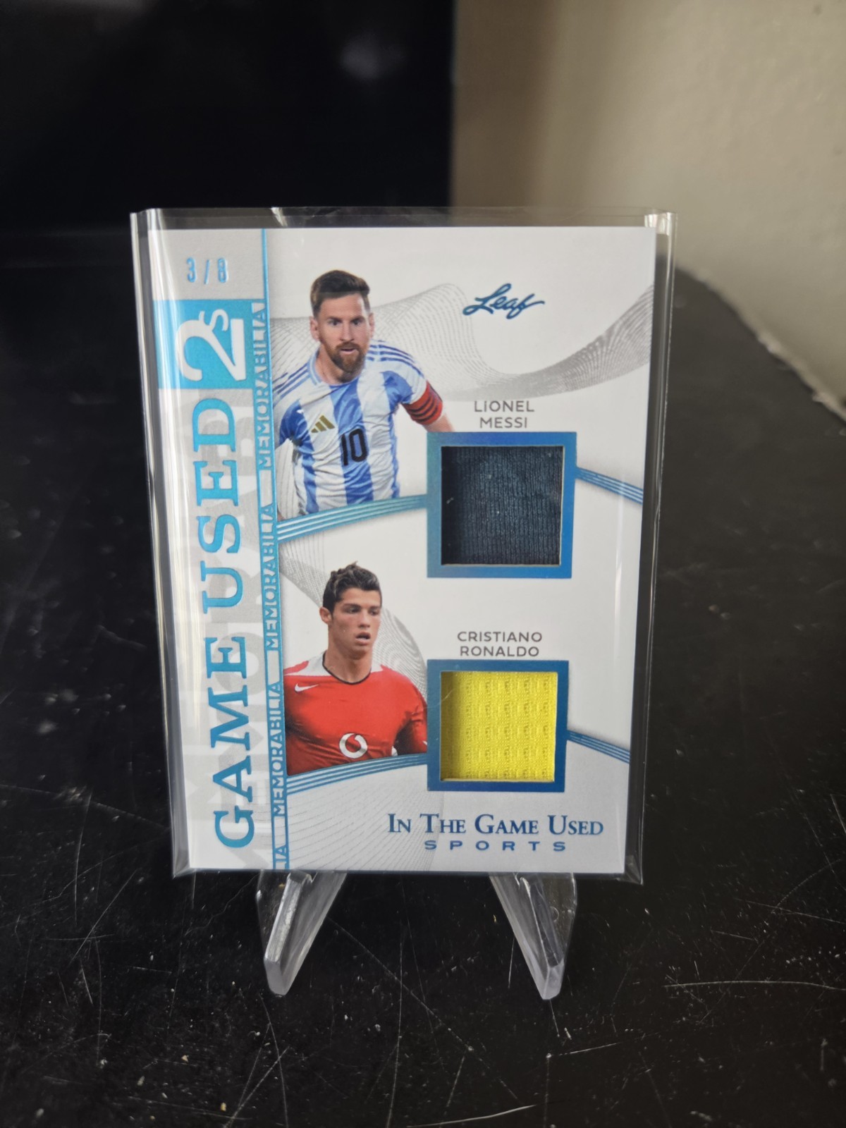 2025 Leaf In The Game Used Dual Jersey Lionel Messi/Cristiano Ronaldo /8
