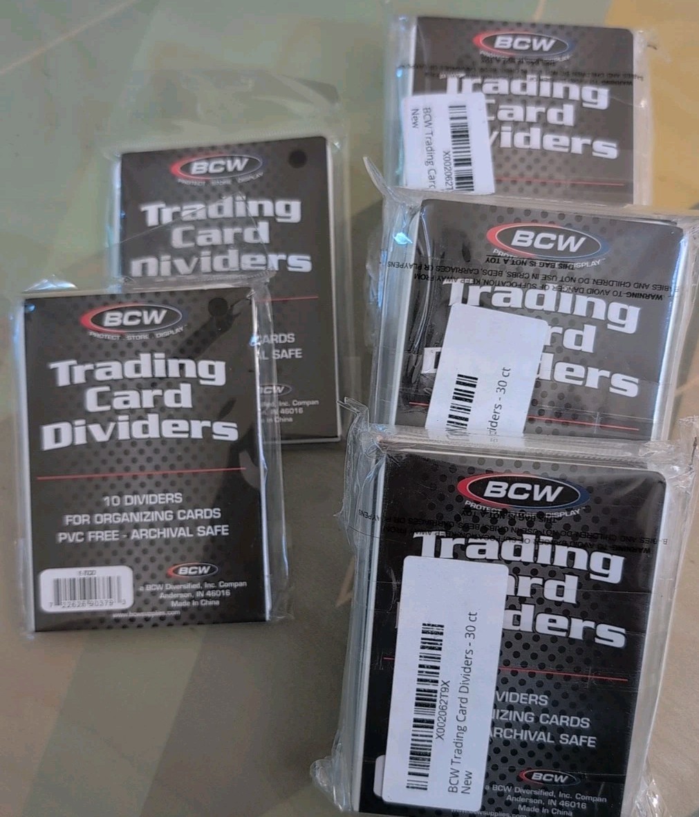 110 (3 30 Packs/ 2 10 Packs) BCW Trading Card Dividers Brand New (1-TCD)