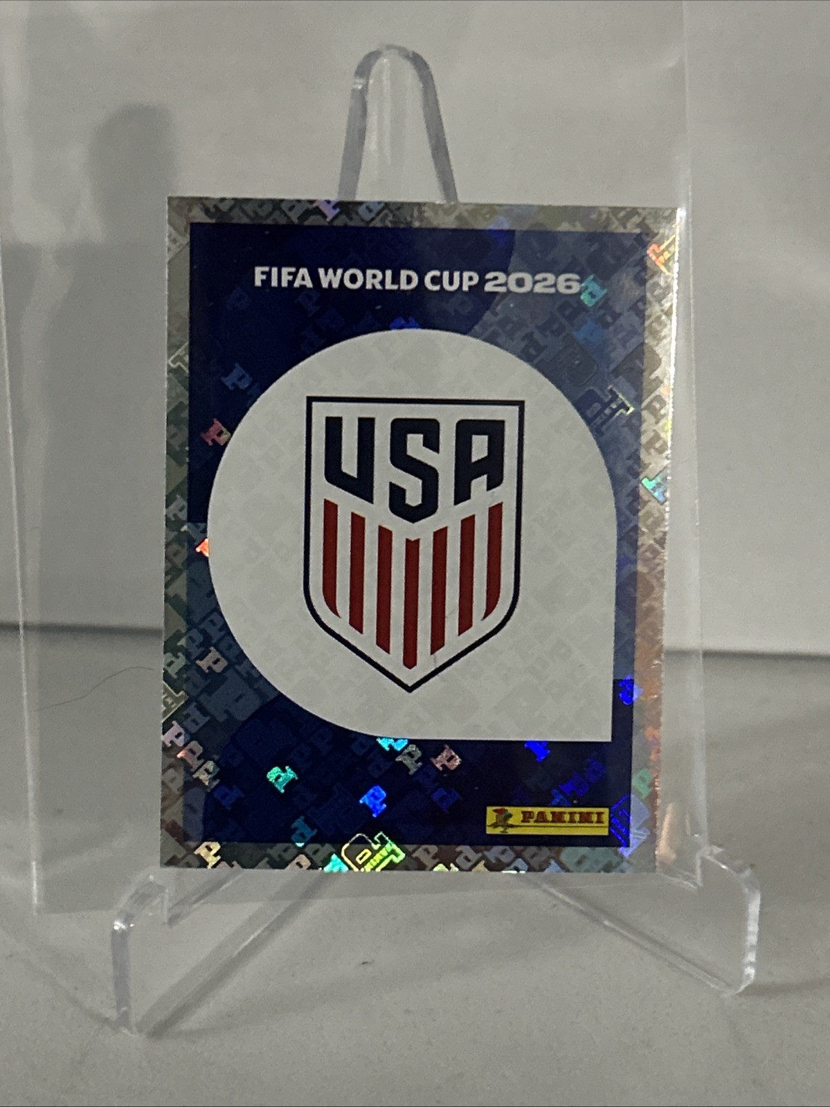 2026 Panini FIFA World Cup Sticker Foil Team Logo USA #USA1 iCollect Code