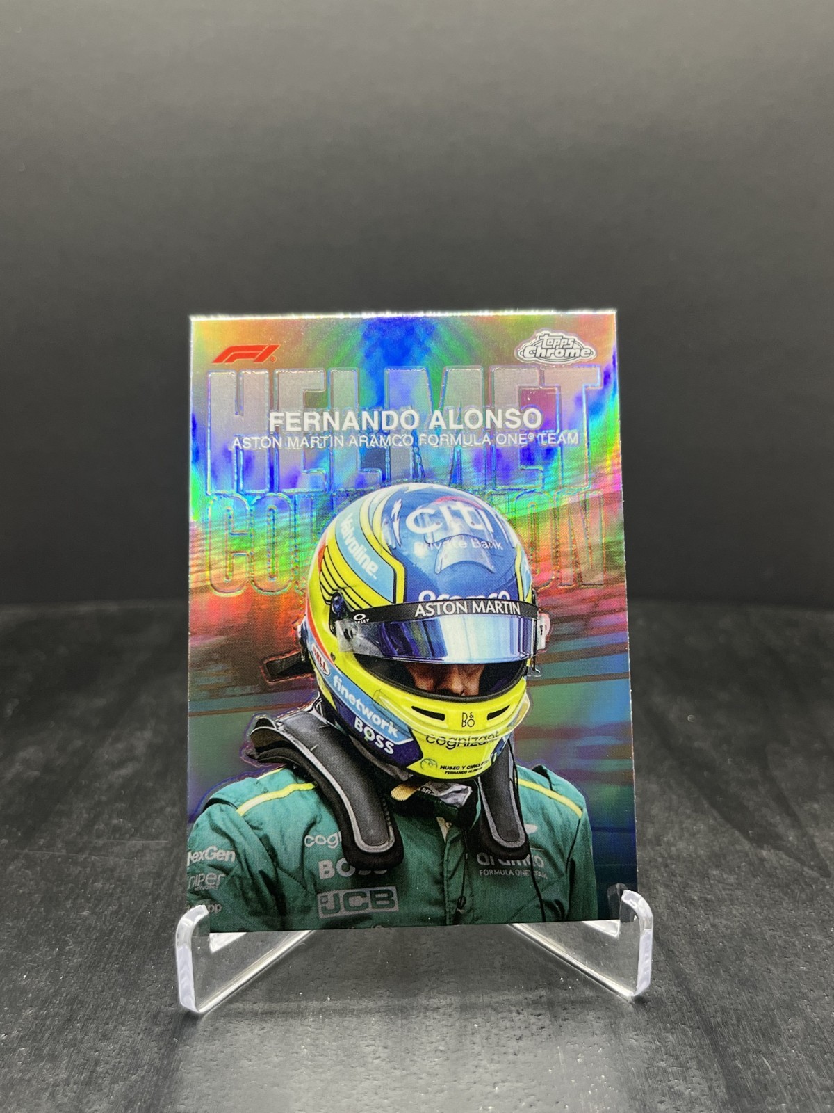 2024 Topps Chrome Formula 1 F1 Fernando Alonso Helmet Collection #HC-10