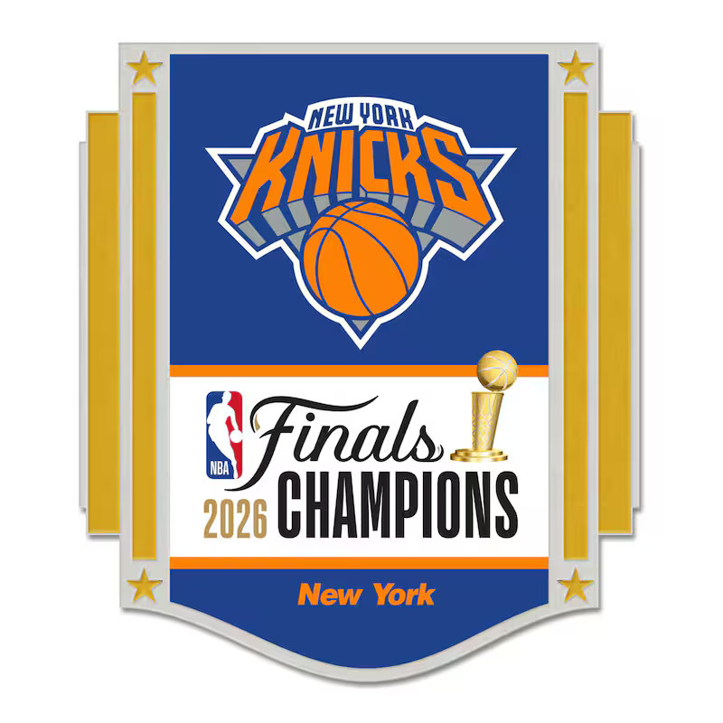 2025 2026 NBA Finals Champions New York Knicks Collectors Pin V1