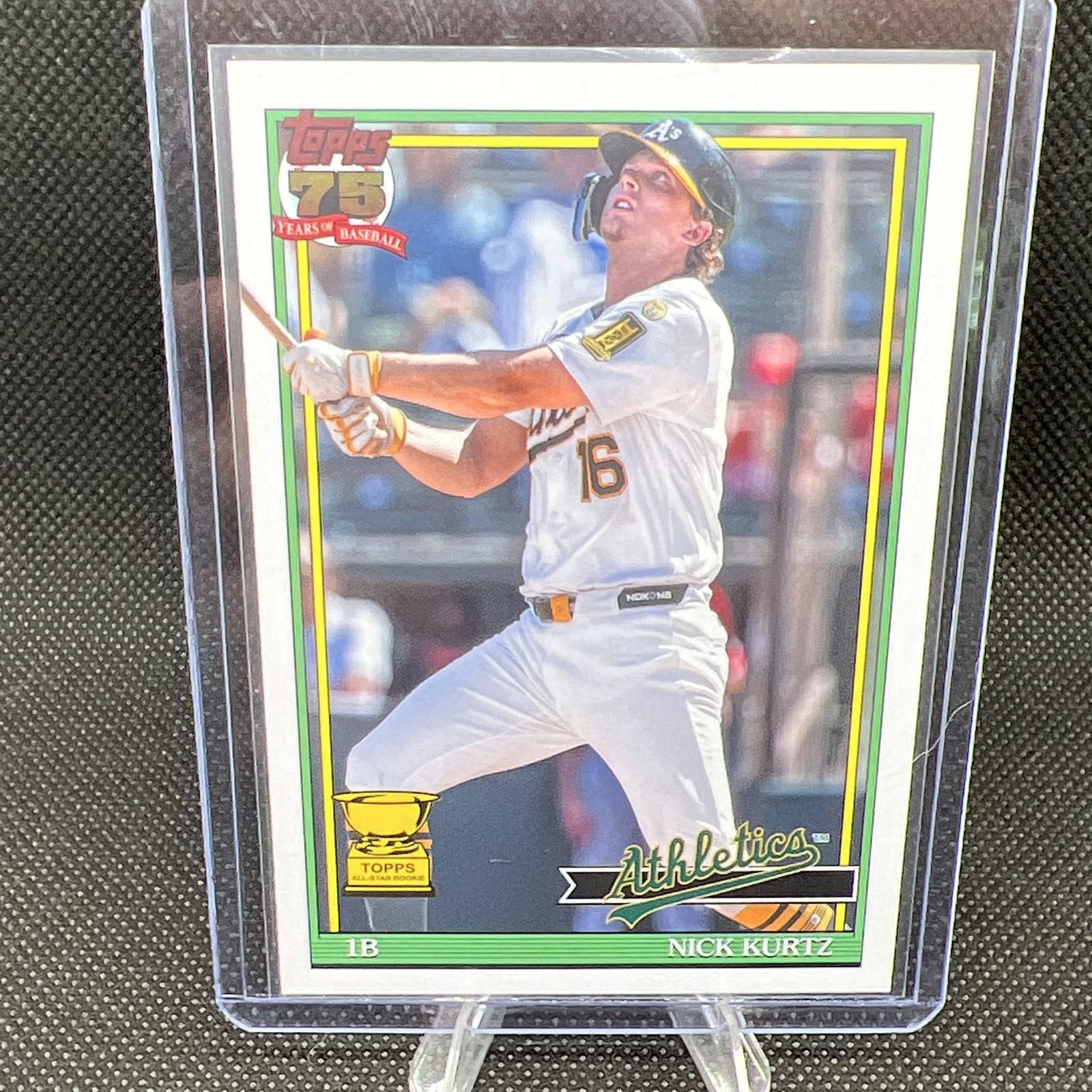 2025 Topps Series 2 Nick Kurtz Gold All-Star Rookie Cup SSP Image Variation RC