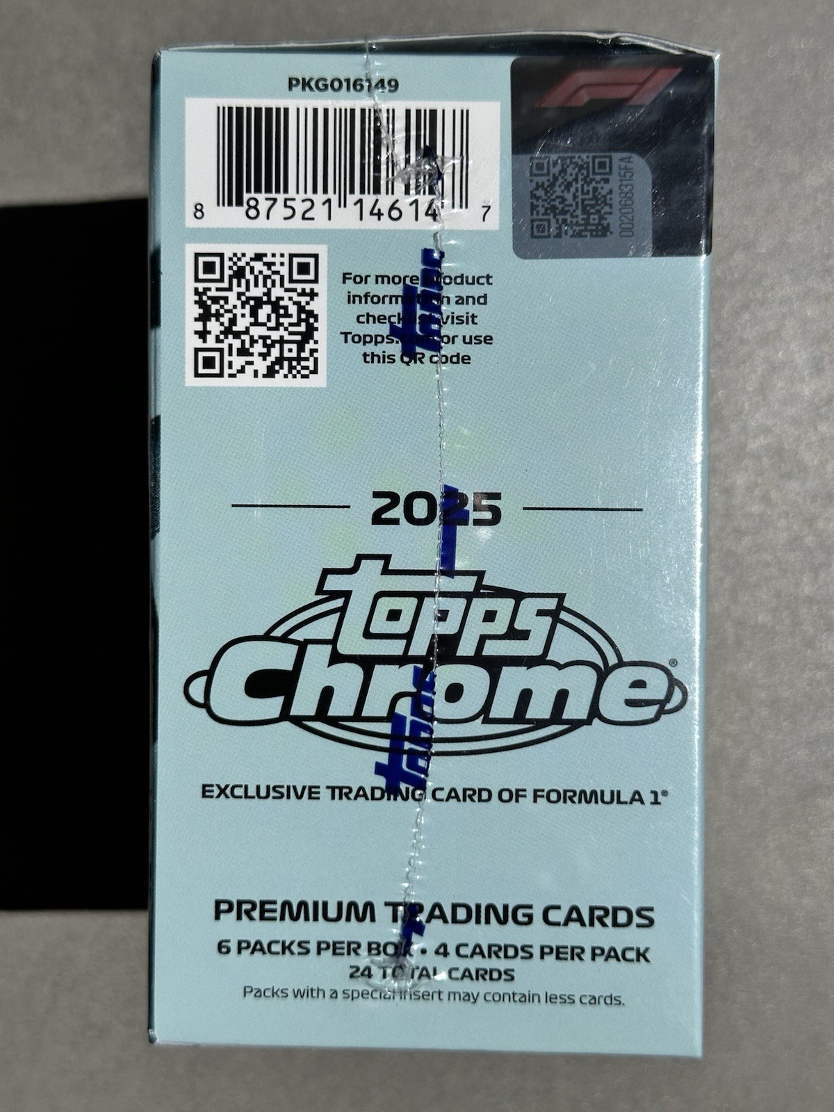 2025 Topps Chrome F1 Formula One Blaster Box – Factory Sealed