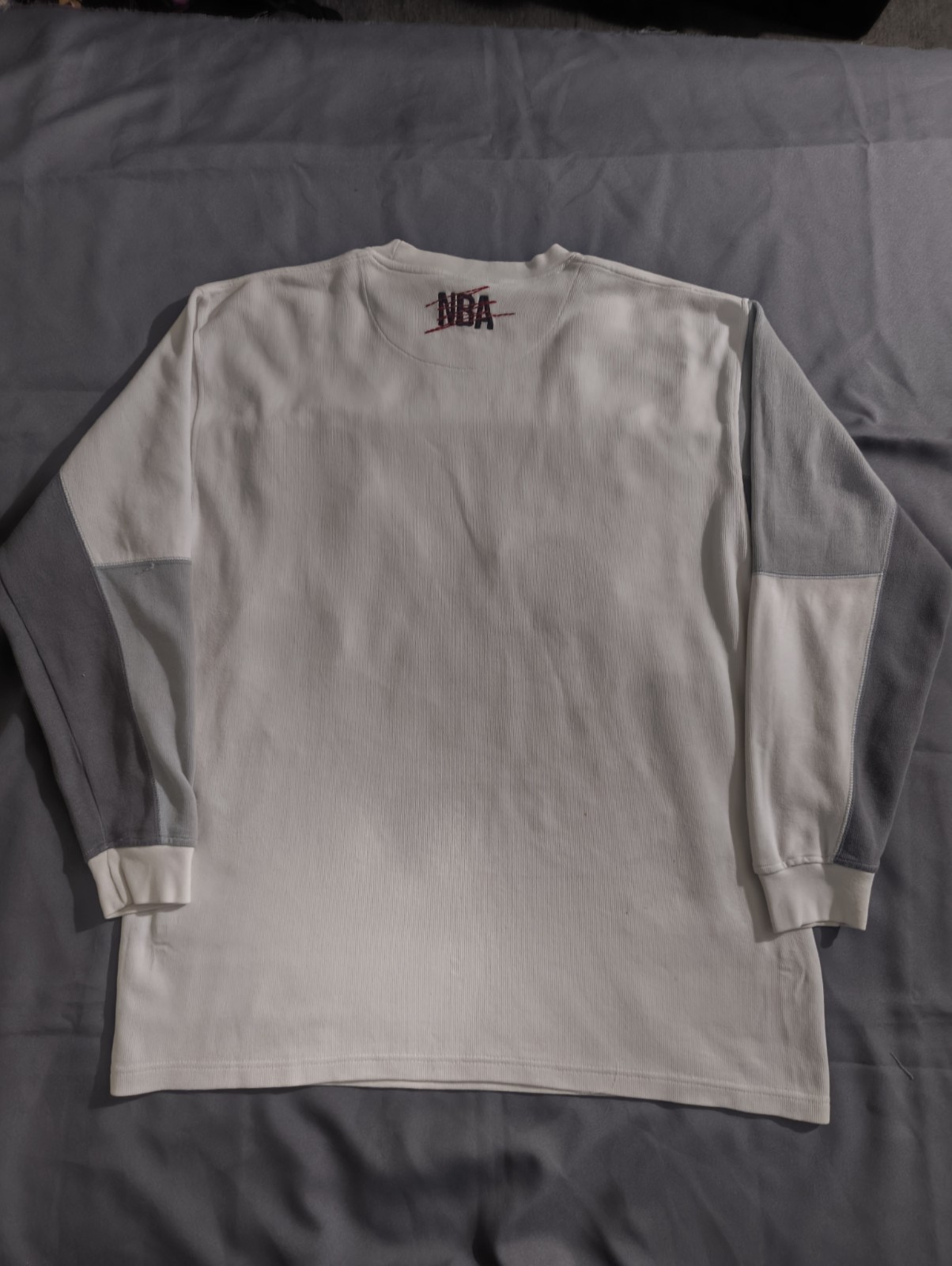 NBA Patch Sweatshirt Vintage Y2K Unk In The Cream Color Way XXL