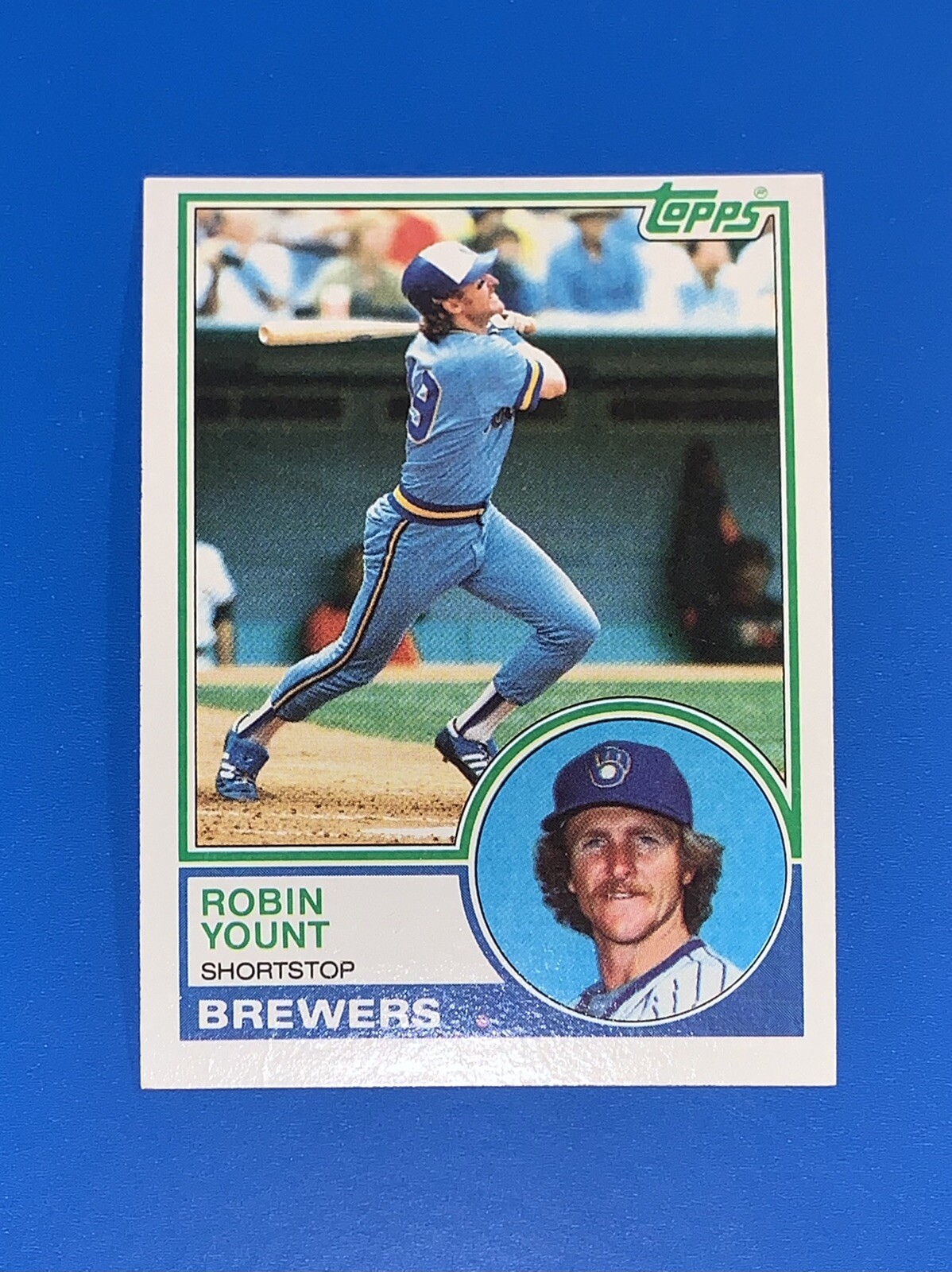 1983 Topps Robin Yount Baseball Card #350 Milwaukee Brewers Set Break NM-MINT