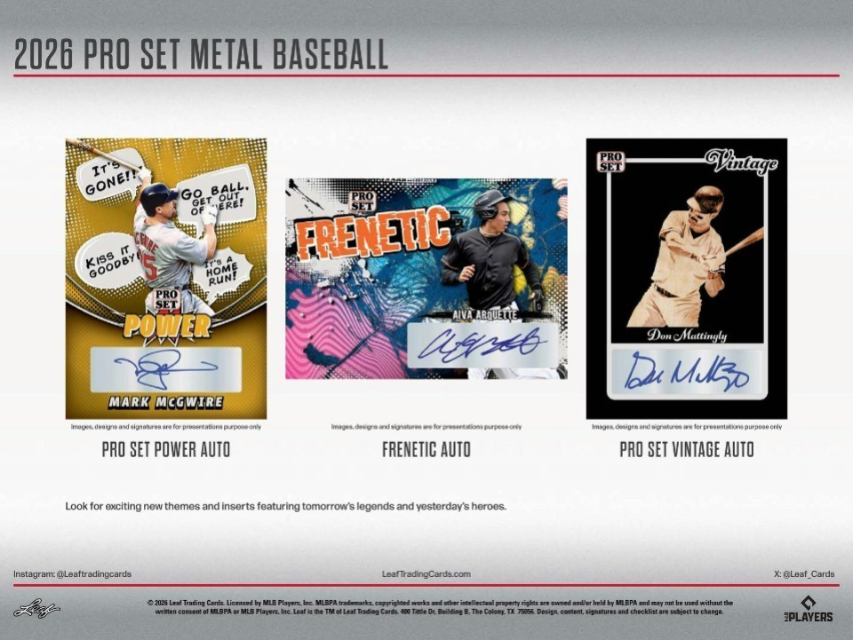 2026 LEAF PRO SET METAL BASEBALL HOBBY BOX – BRAND NEW – FREE SHIPPING 🔥🔥🔥
