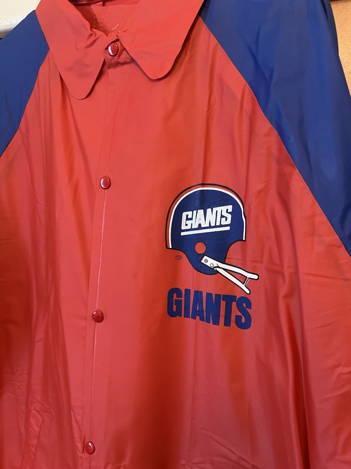 New York Giants 80s 90s NFL Jovan SGA Raincoat Jacket Unisex XL