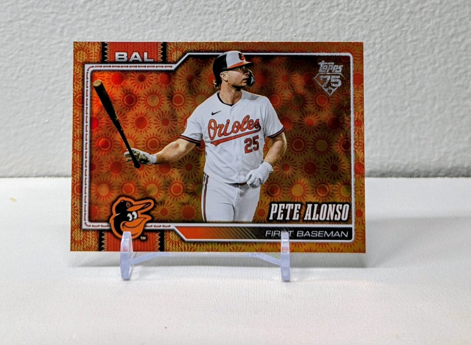 2026 Topps Series 2 Pete Alonso SUN Holofoil Parallel #400 Orioles COLOR MATCH