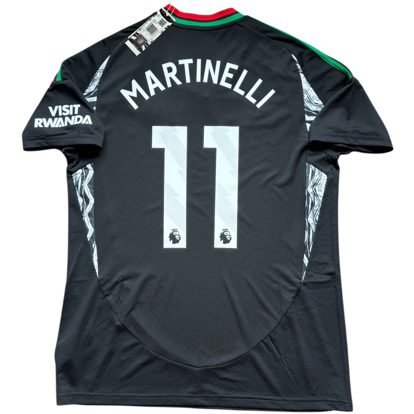 2024/25 Arsenal Away Jersey #11 Martinelli Large adidas Soccer Premier League