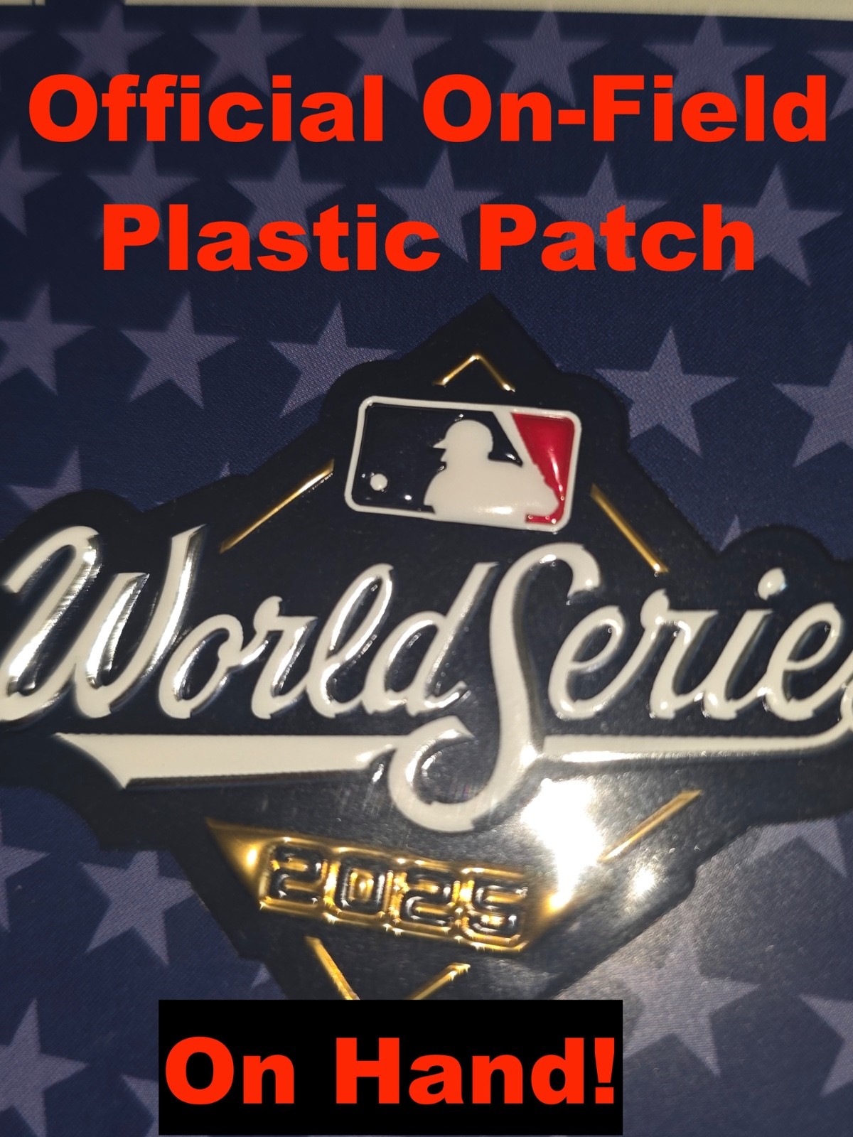 Official Plastic MLB 2025 World Series Patch Jersey LA Dodgers Toronto Blue Jays