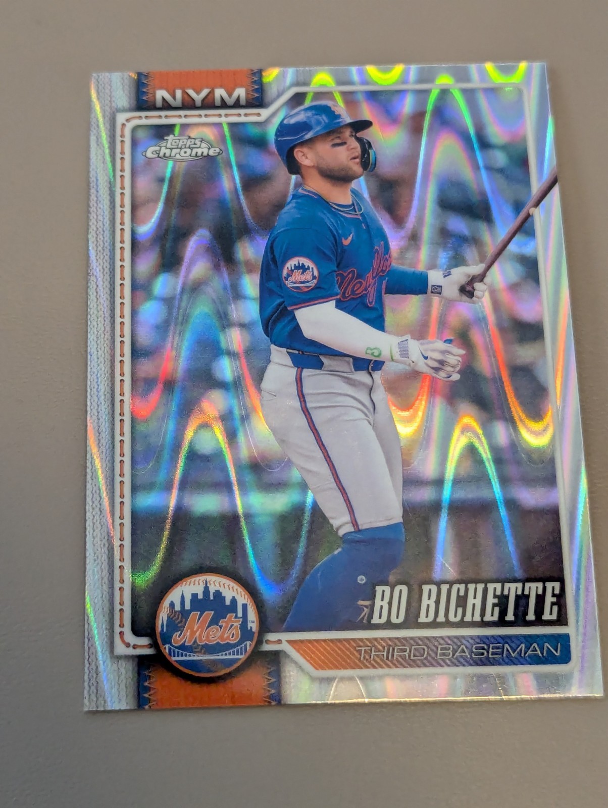 2026 Topps Chrome – Bo Bichette #109 RayWave Refractor – Mets