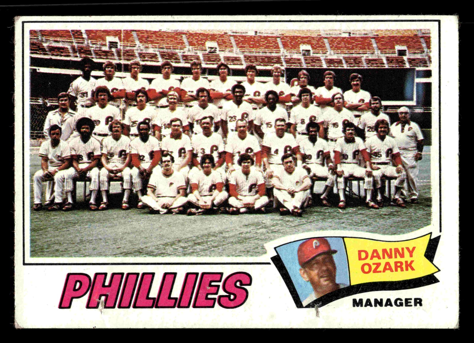1977 Topps #467 Danny Ozark – Philadelphia Phillies (MARKED)
