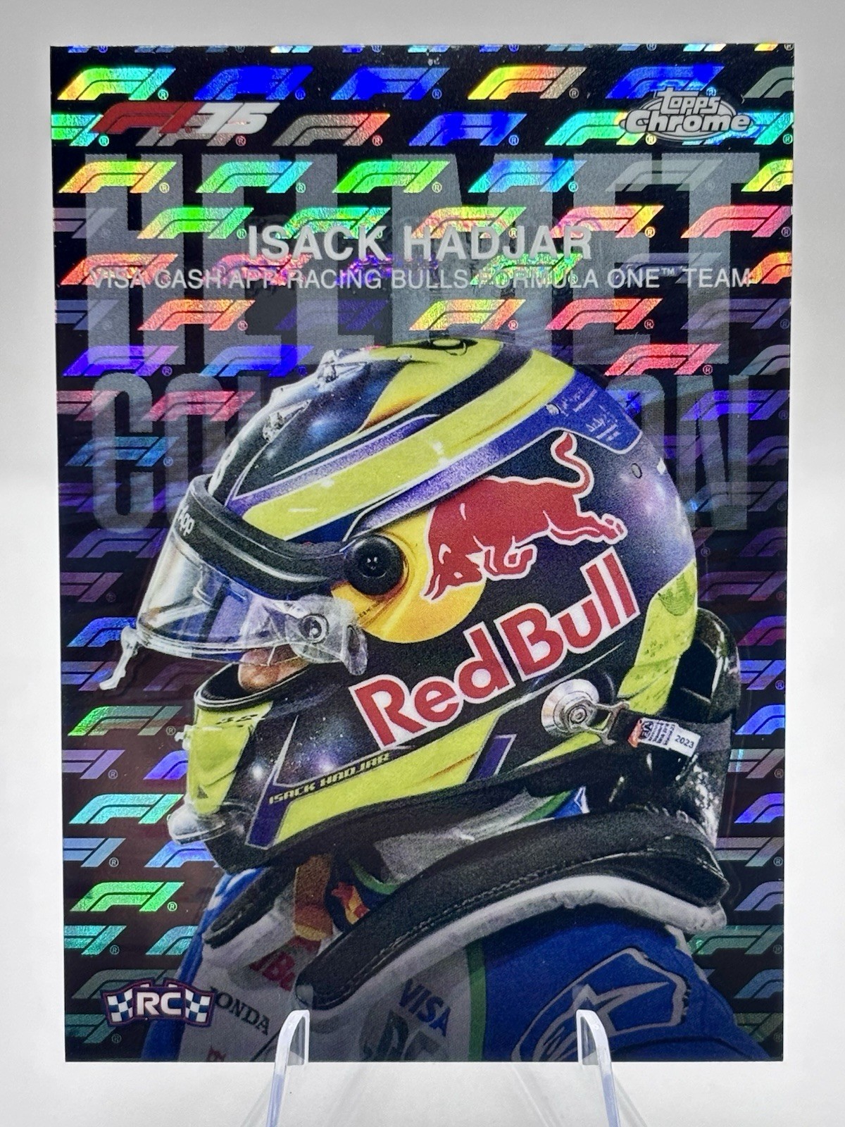 2025 Topps Chrome Formula 1 LOGOFRACTOR Helmet Collection Complete Set