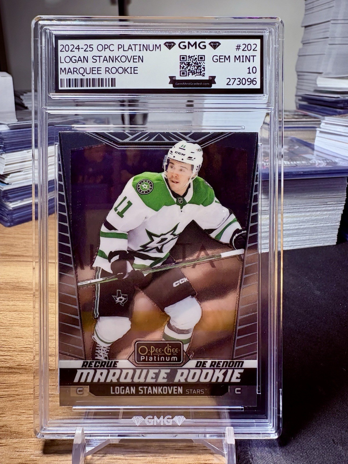 2024-25 OPC Platinum Logan Stankoven Marquee Rookie GMG Graded 10 Gem Mint 💎